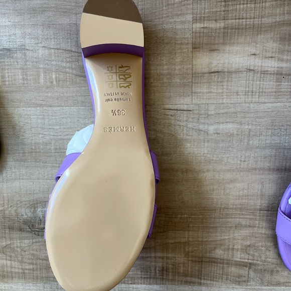 NWT Hermes Oasis Sandal violet - Picture 3 of 14